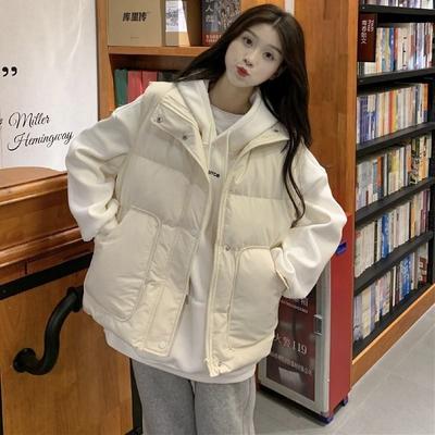 Down Cotton Jacket  Vest  Women's Vest  Loose Shoulder  Versatile Vest Jacket