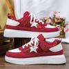 Trendy Women Board Shoes Walking Flats Fashion Sequin Casual Sneakers Daily Versatile Leisure Shoes Breathable Flat Shoes