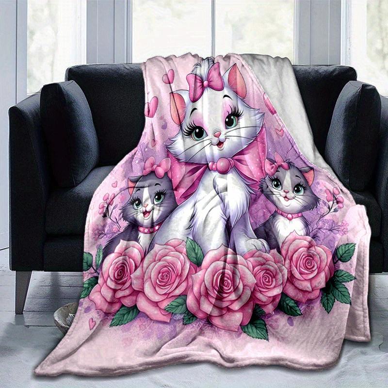 1pc Marie Printing Blanket - Soft, All-Season Throw for Office Blanket, Car, Travel 80cmx120cm(31inx47in)