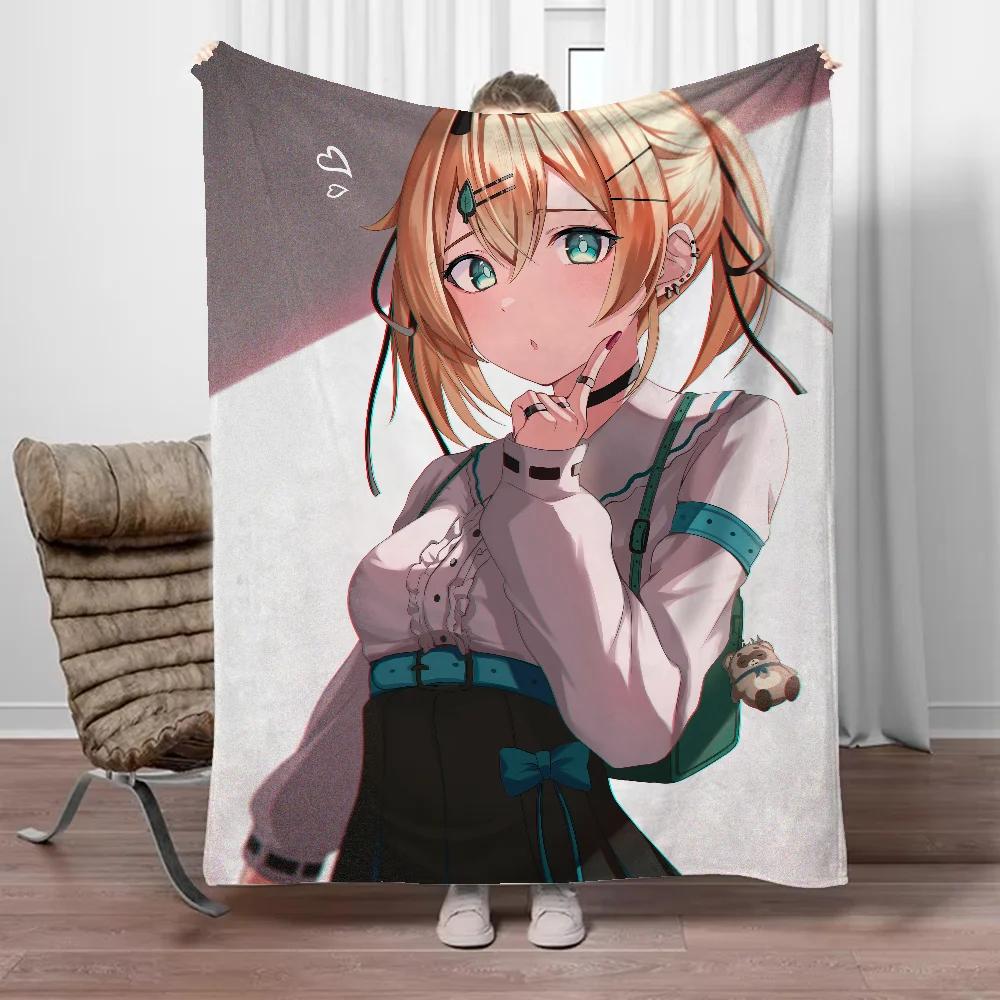 Hololive Home Interior Fur Blanket for Sofa Decoration Blankets & Throw Blanket Fluffy Bed Blankets King Size Beach Towel Knee