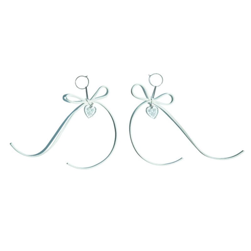 LOVUEE Angel Earrings with Crystal Heart