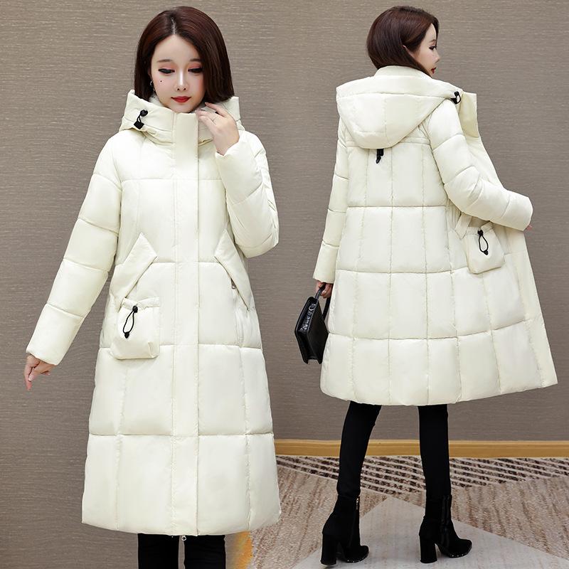 Russian coat hooded loose cotton plus large size cotton coat women's winter new cotton-padded coat long cotton-padded jacket
