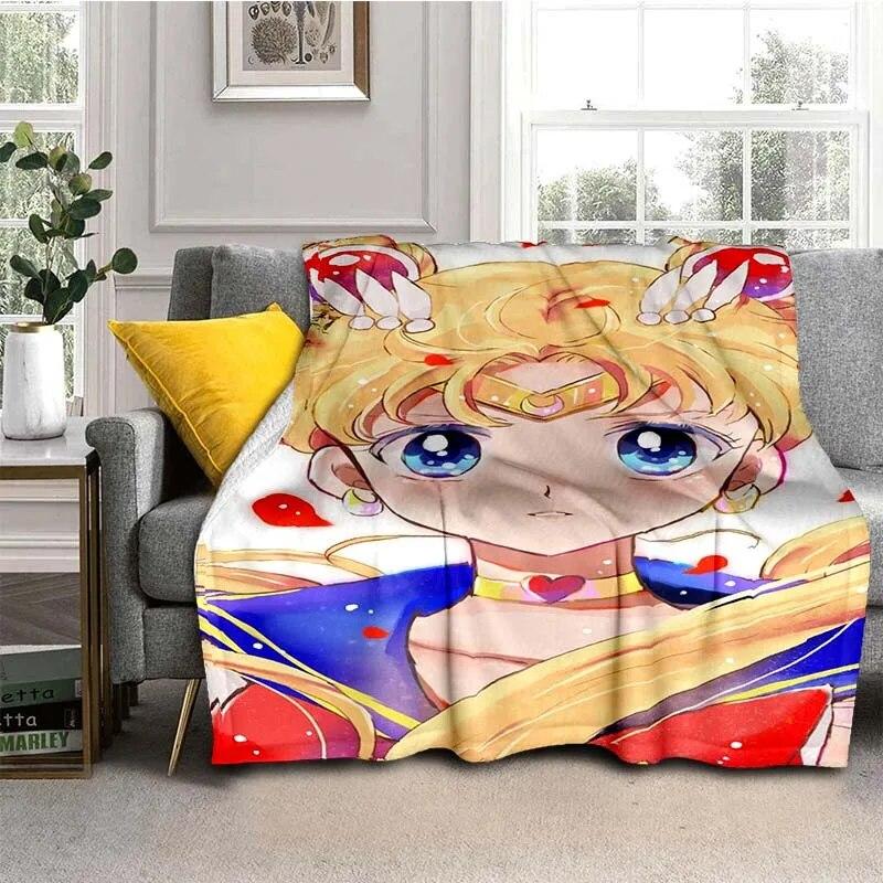 Moon Girl blanket for beds,Flannel thin blanket for summer, Anti-Pilling cooling blanket,Portable picnic blanket