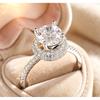 925 Sterling Silver Eternity Zirconia Exquisite Rings Women for Wedding Elegant Engagement Proposal Female Hot Sale Jewelry