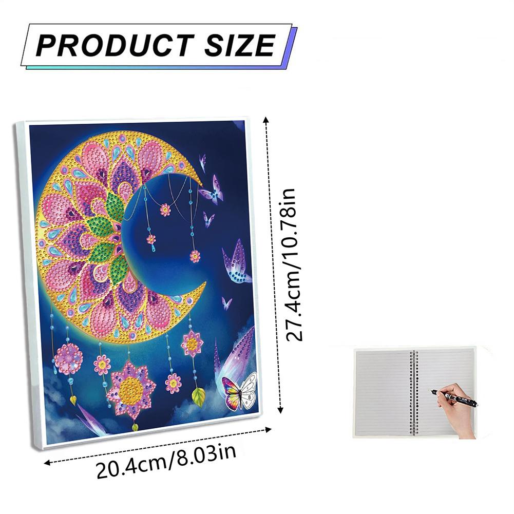 Animal Special Shaped Diamond Painting Journal Notebook 50 Pages Crystal Notepad Sketchbook for Birthdays Or Christmas Gifts