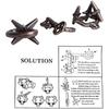 Brain Teaser Puzzle for Adults Puzzles Metal Hole Lock Adult Educational Toy Jigsaw IQ Puzzle