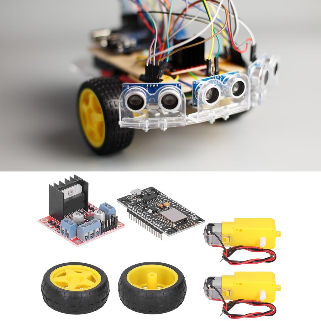 Smart Car Robot Kit for RC Car Plastic Tire Wheel DC36V Motor Gearmotors Module