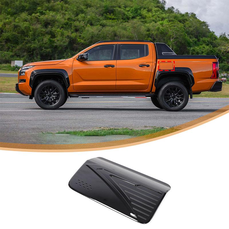

ABS Glossy black For Mitsubishi Triton L200 2025+ Car Central Console gear Water Cup Steering Wheel Frame air outlet Cover