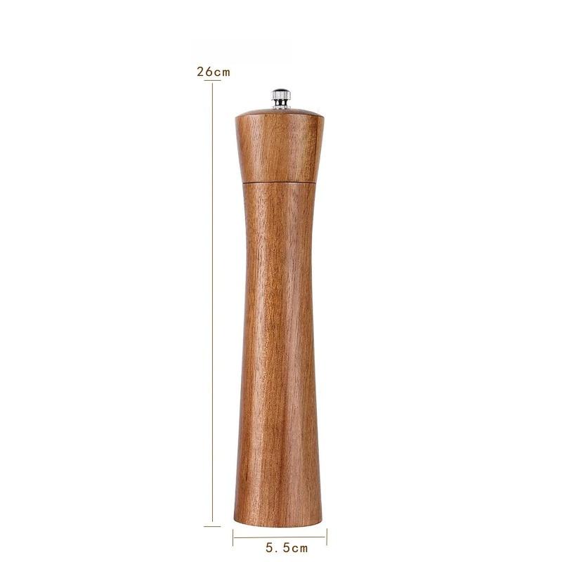 Wooden Pepper Grinder Manual Spice Mill Salt Pepper Shaker Kitchen Seasoning Grinding Tool