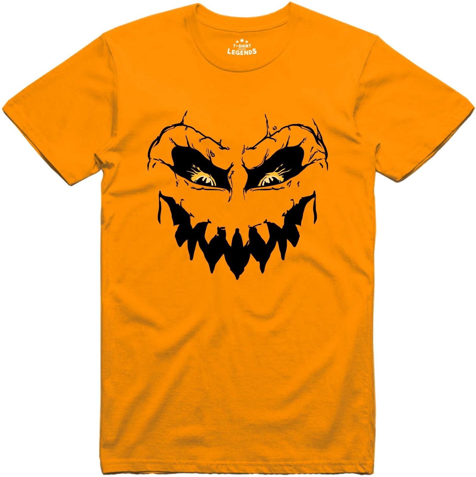 Halloween Men s Funny Pumpkin Costume Standard Fit 100% Cotton T-Shirt 4XL