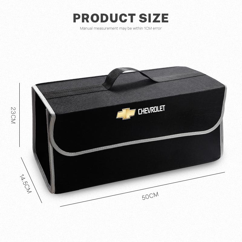 AABHH1 Car Felt Cloth Storage Bag Folding Organizer Box Trunk Tool Case For Chevrolet Sonic Silverado Trax Camaro Captiva Equinox SS