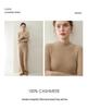 Classic Women's Cashmere Knit Pullover: Striped Half-High Collar, Solid Color, Autumn/Winter Commute Sweater