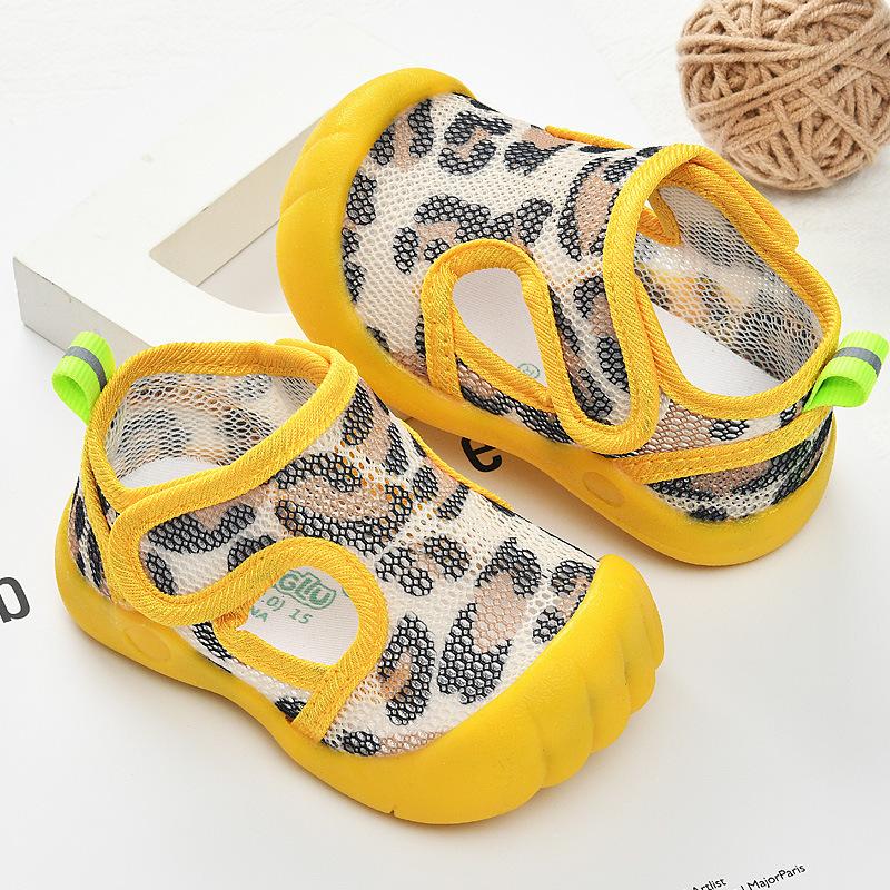Sommer Dünne Baby Lauflernschuhe Cartoon Anti-Kollision Mesh Schuhe Rutschfest Verschleißfest für Kleinkinder 0-3 Jahre