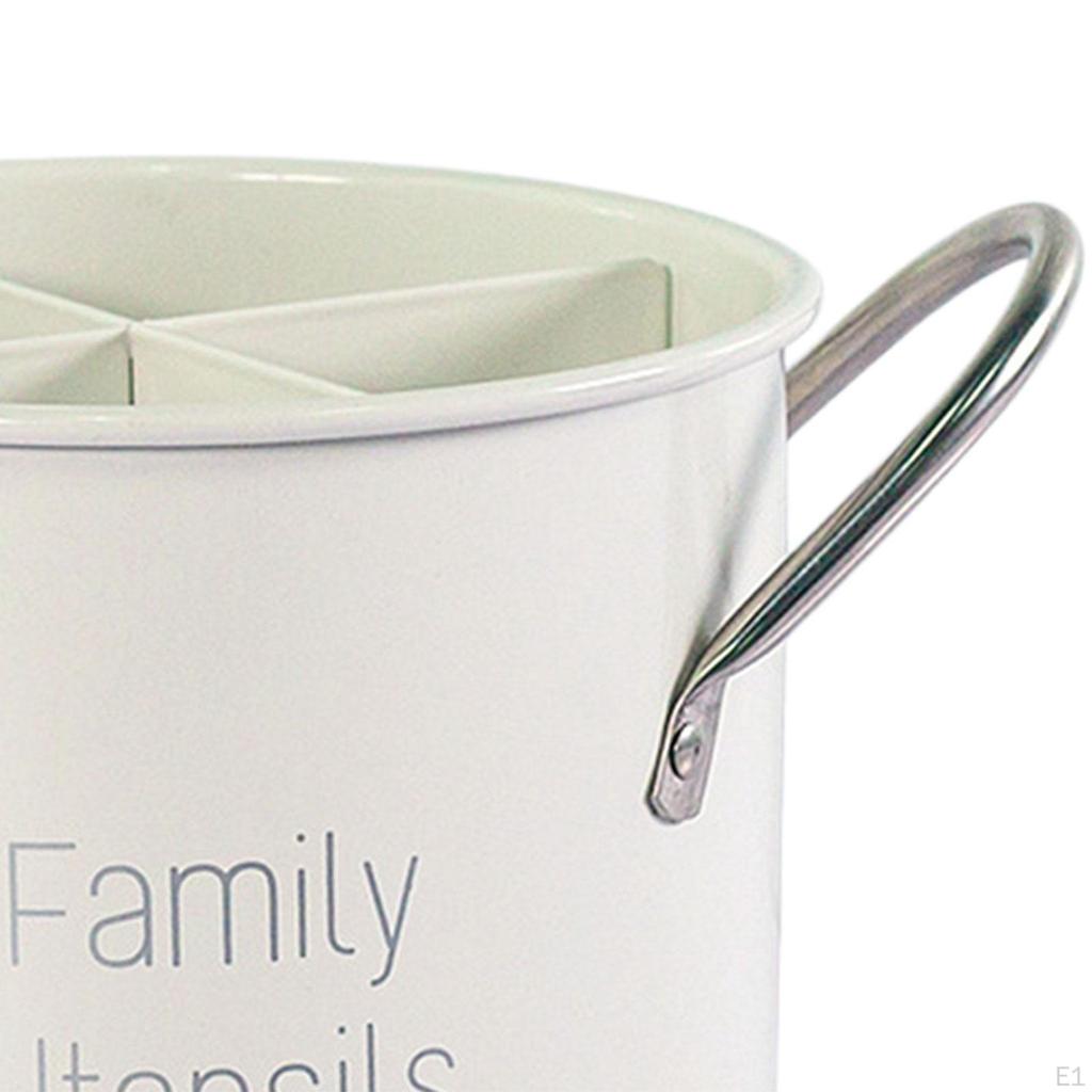 Chopsticks Cage Countertop Utensil Holder 4 Compartments Practical Tableware