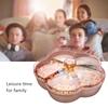 Double Layer Plastic Candy Fruit Snack Storage Box Tray Pink