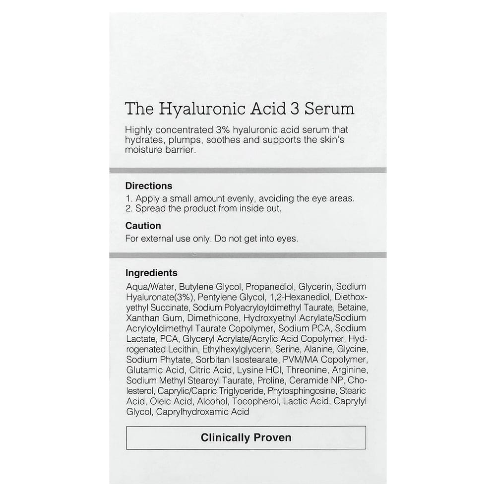 COSRX Hyaluronsäure 3 Serum 20ml (0,67 fl oz)