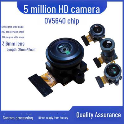 OV5640 Camera Module: 5MP with 200° Ultra-Wide Angle Lens, DVP Interface, Compatible with ESP32.