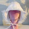 Weißer Fischerhut Lolita Schirmmütze Schirmmütze Ins Spitze Eimerhut Outdoor