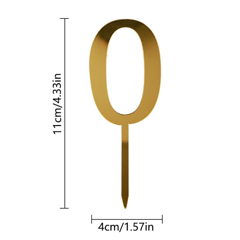 

0-9 Номер Украшения для Торта на День Рождения Свадебный Топпер Украшение Для Детской Вечеринки по случаю Дня Рождения Праздничные Принадлежности для Торта
