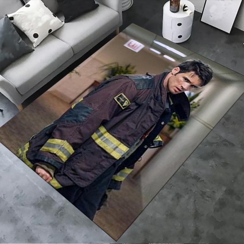 2025 New Chicago Fire Carpet Rug for Living Room Bedroom Home Sofa Decoration,Kids Play Non-slip Floor Mat