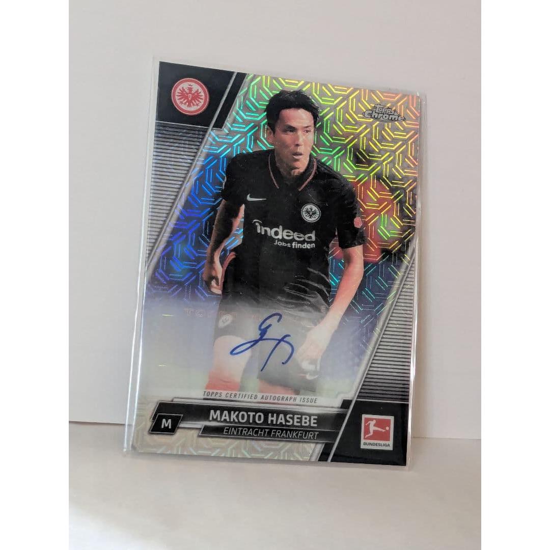 Used Topps Makoto Hasebe autograph card