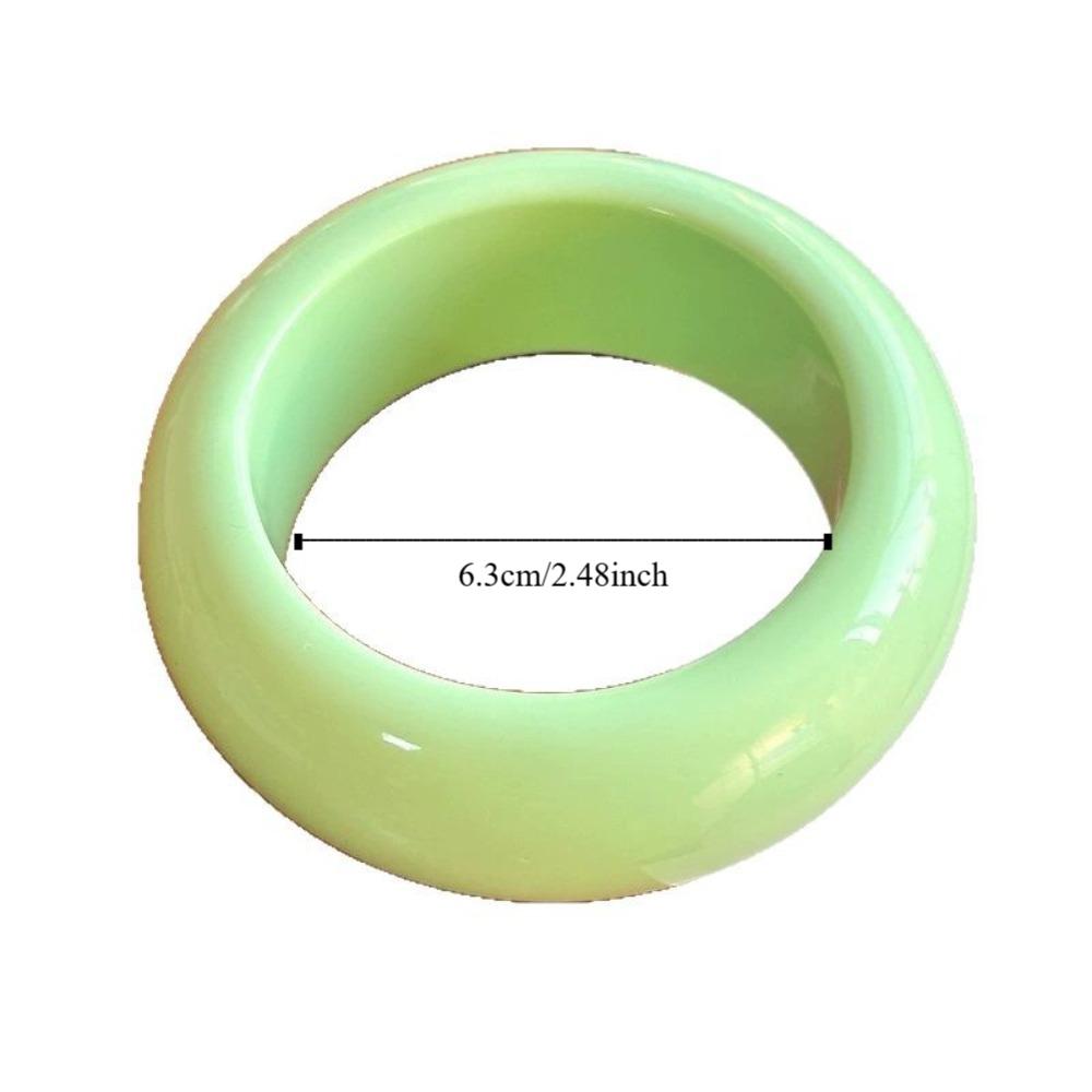 Bohemian Round Wide Bracelet Europe American Style Retro  Hand Ring Unique Acrylic Bangle  Women