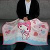Marushin Sanrio My Melody Rose 70cm H x 100cm Cold Weather Product 3805002400 Throw, W, Polyester, Cute, Fluffy, Stylish, Protection, Energy-Saving,