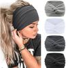 15Cm Cross Yoga Sports Headband Solid Color Sweat-Absorbing And Antiperspirant Running Fitness Headband Women'S Hair Accessories