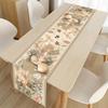 Vintage Easter Bunny Table Runner Polyester Rabbit Eggs Flower Table Flag Easter Decorations For Home Kitchen Dining Table Decor