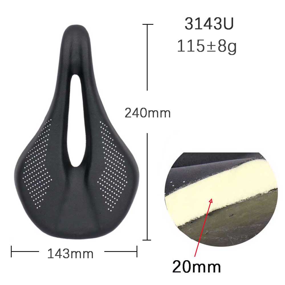 Elitaone Carbon Saddle Super Light 90g MTB/Road Bike Saddles 240x143mm UD Carbon Finish Bicycle Seat