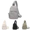 Outdoor Casual Solid Color Backpack With Waterproof Nylon For Travel For Men And Women