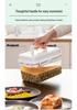 Transparent Korean Kimchi Pickling Crock with Inner Press-Seal Lid