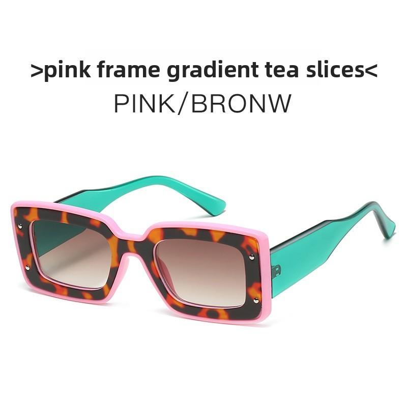 Trendy Womens Square Sunglasses With Pink Frame And Uv400 For Fashion Driving And Outdoor Activities
