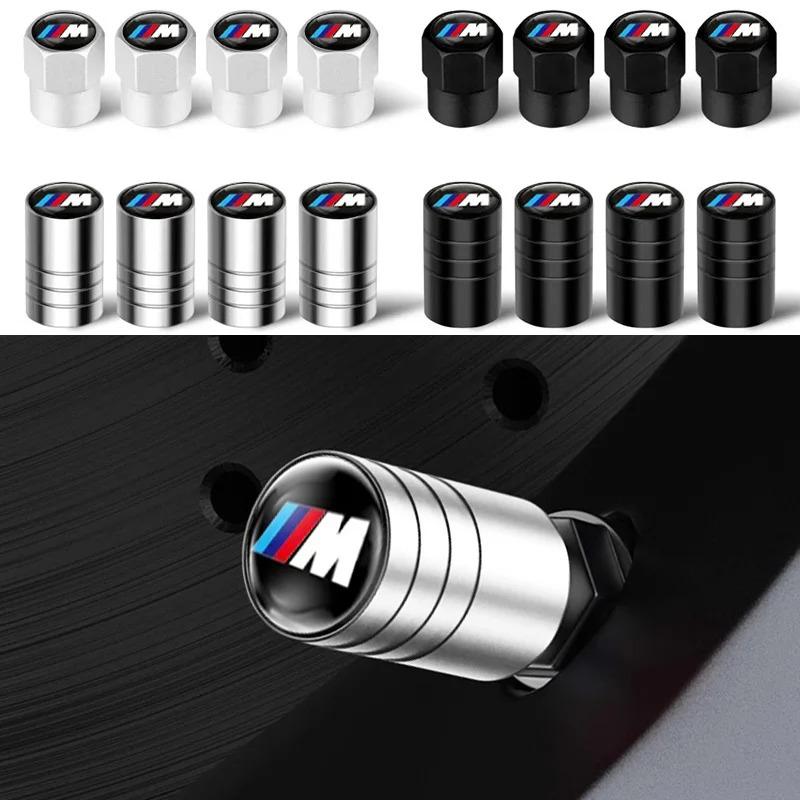 JKGN2 For BMW M Emblem E46 E36 E34 F10 E90 F30 E60 F30 E53 E30 E92 E87 Car Wheel Tire Valve Caps 4Pcs Metal Stem Cover