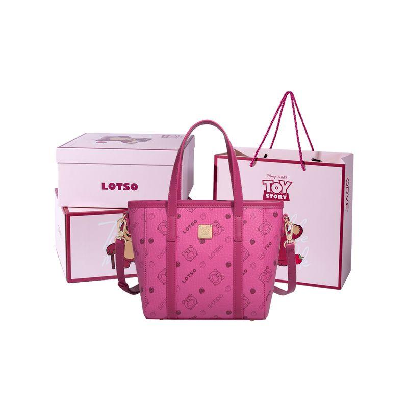 Disney Strawberry Bear Series Cute Fashion Versatile Shoulder Crossbody Tote Bag Women Tote Bag Multicolor BMK-72523
