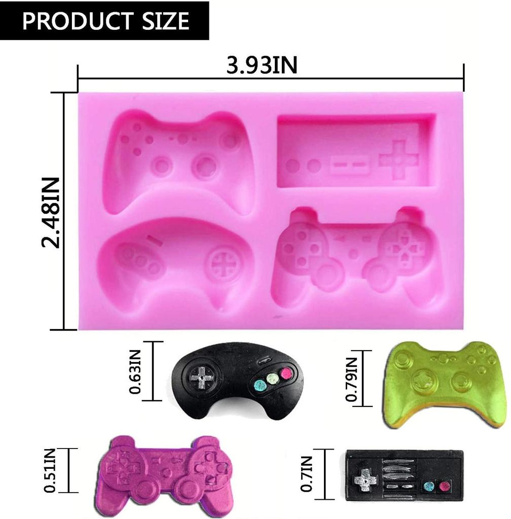 Silicone Mold Controller Gamepad Game Boy Gift Mould Sugar Craft Fondant Cake Decorating Animal Mould Baking Tool Drop Shipping