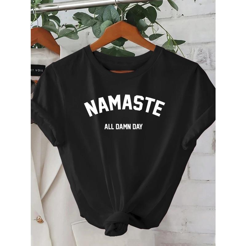 

Women s Casual, Vacation, Short-sleeved Round Neck, Spring and Summer, Machine Washable, New Women s Clothing, Out of the Street Versatile 4XL
