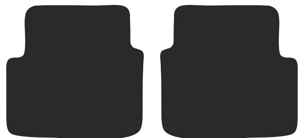 Rear Floor Mats For Renault Megane Ii Hatchback, Grandtour 2002-2008