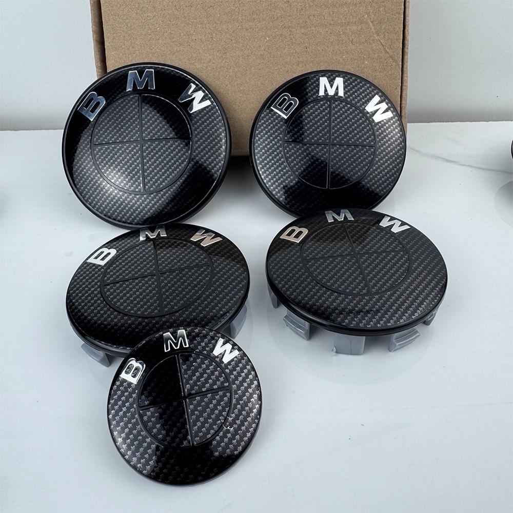 For MINI BMW F20 E36 E46 X6 M4 E60 G01 G20 X3 X5 7PS-new Model 7Pcs Car Hood Rear Emblem Steering Wheel Stickers Rims Cap Badge
