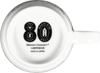 Moomin 80th Anniversary Breakfast 10x8cm Craft Cecera Yamaka Made in Mug, 300ml, Diameter, Art, Monochrome, Friends, White, Inglaze, Shoten, Japan,