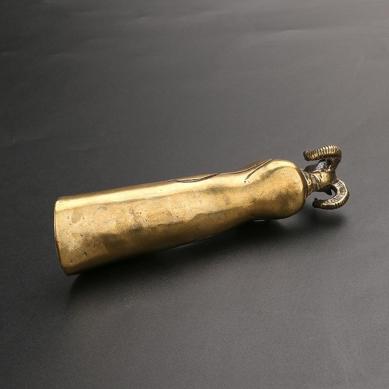 New Tea Scoops Shovel Brass Copper Goat Head Coffee Black Tea Spoon Powder Teaspoon Teaware Tea Ceremony Ice Cream