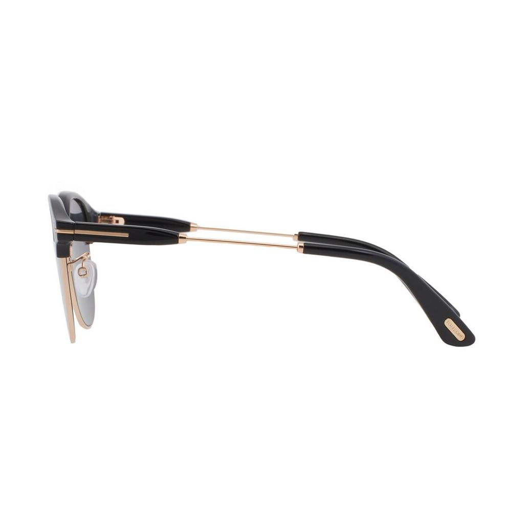 TF Logo Design Acetate Irregular Shape Sunglasses Men sunglasses Black FT0890K01A