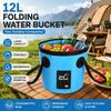 Portable Camping Water Bucket Foldable Collapsible Washing Outdoor Storage for Car Wash Fishing Hiking Picnic Activities