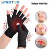 1Pair Compression Gloves,Copper Arthritis Gloves With Adjustable Wrist Strap,Carpal Tunnel,Computer Typing,Support For Men&Women