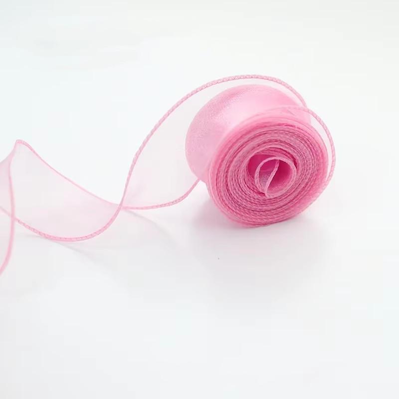 1 st 9m/rol Chiffon Zijden Lint Organza Satijn voor DIY Craft Cadeauverpakking Decoratie Bruidsboeketten Krans Naaibenodigdheden