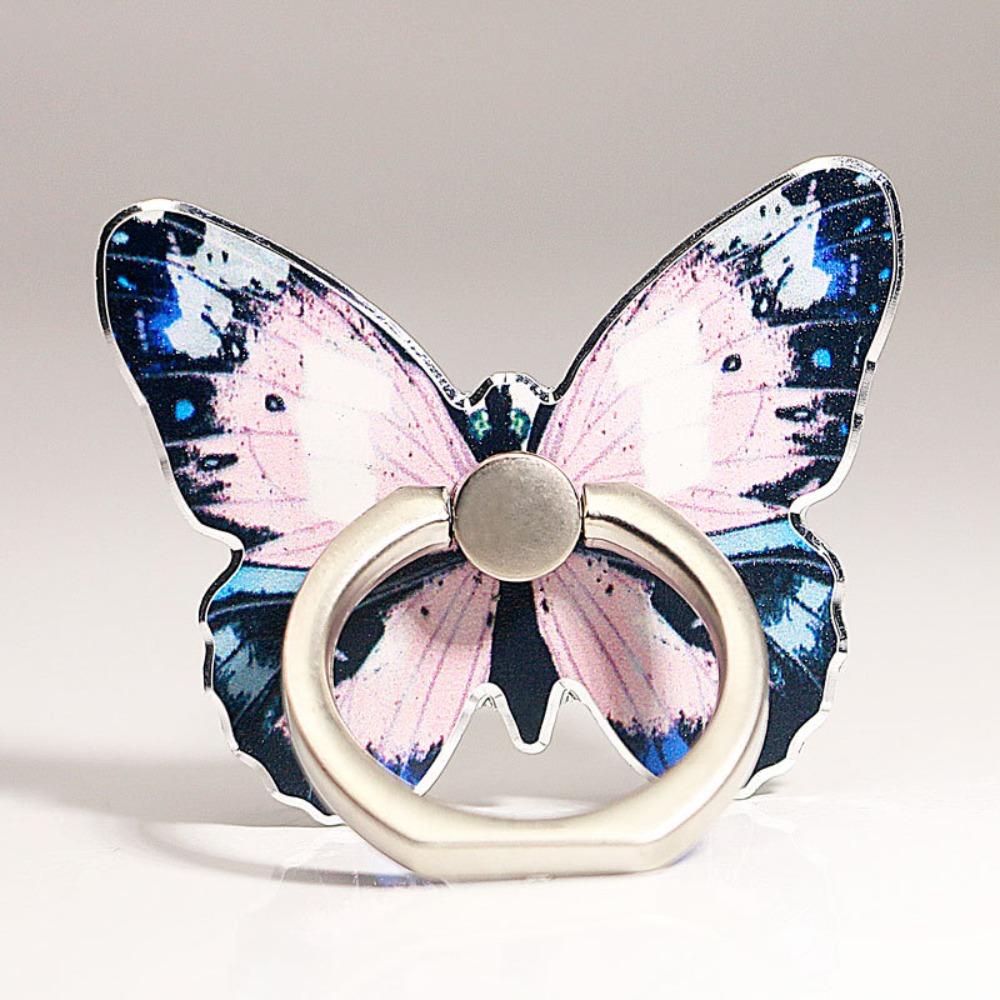 Universal Beautiful Butterfly Mobile Phone Handle Holder Suitable Mobile Phone Finger Ring Holder Adhesive Holder