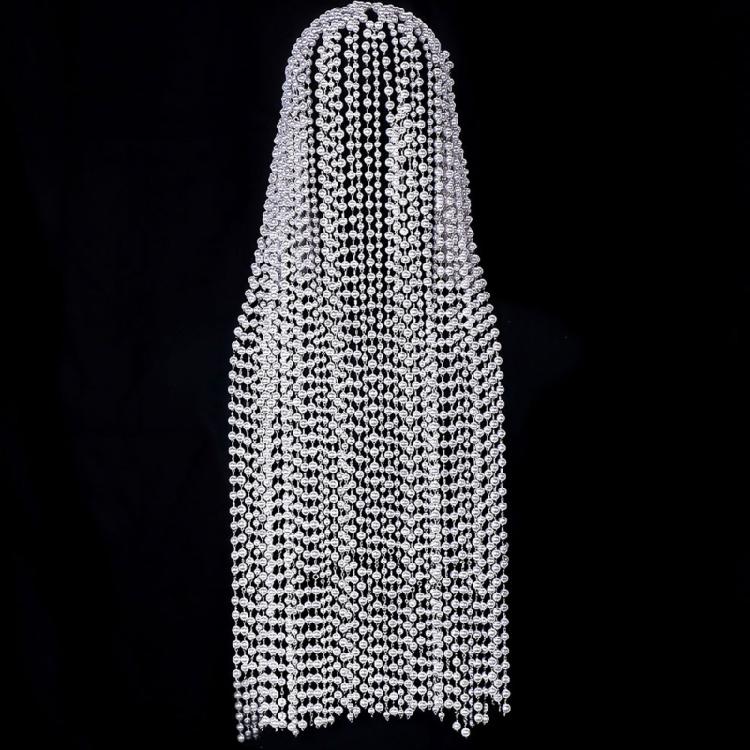 Shimmering Rhinestones Hair Jewelry Wedding Headpiece With Crystal Fringe Detailing For Bride Evening Event