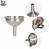 Stainless Steel Bottle Funnel (narrow Stem Opening) Diameter 11 Cm + Handle