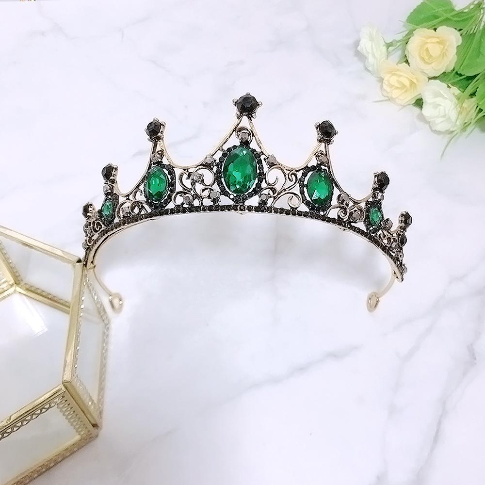 Retro Bridal Tiara  Exquisite Rhinestone Crown Bride Princess Crown Wedding Accessories Crown Hair Accessories