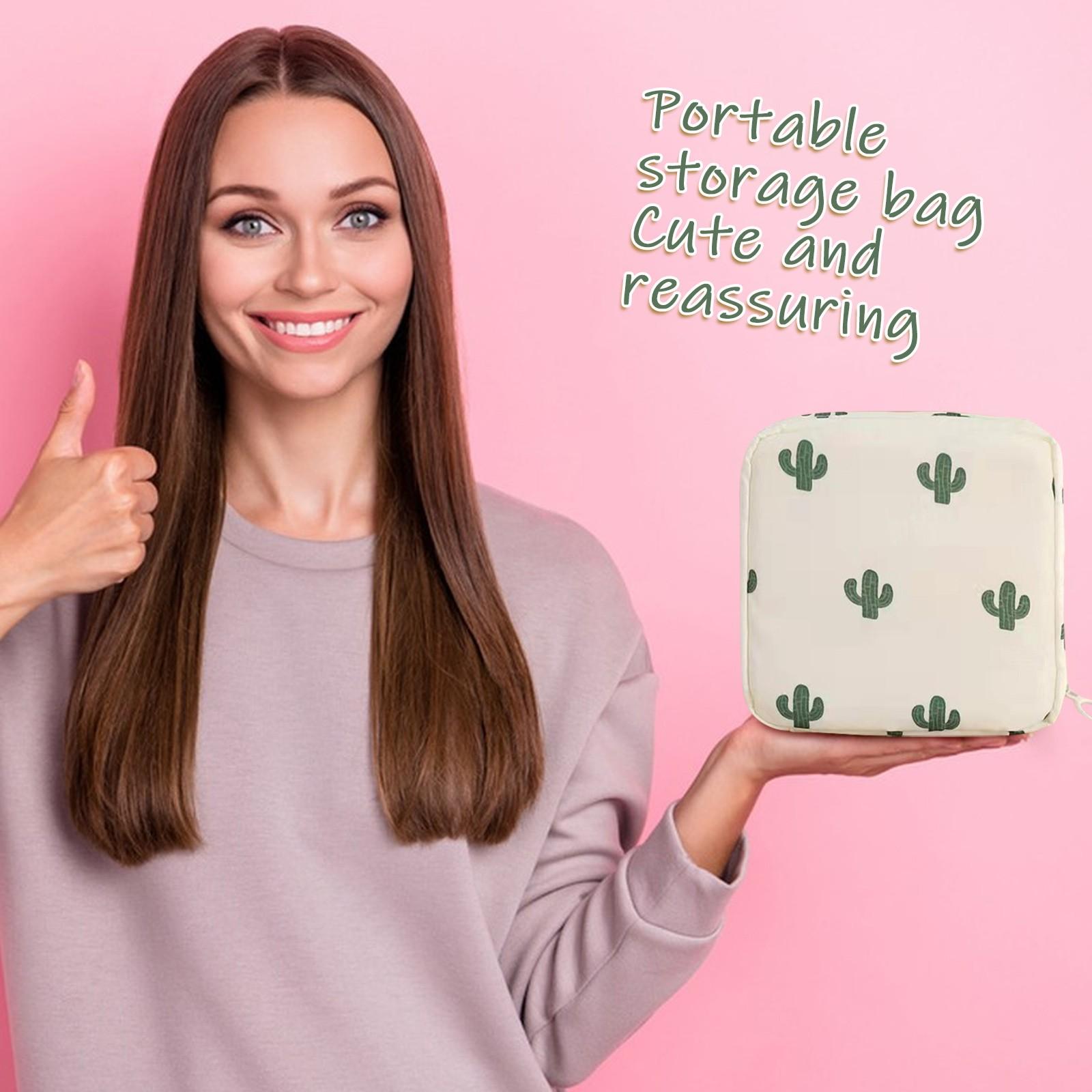 

Портативная симпатичная сумка для хранения гигиенических прокладок Сумка для хранения гигиенических прокладок Сумка для хранения ежедневных прокладок Сумка для менструальной сумки Сумка для помады One Size